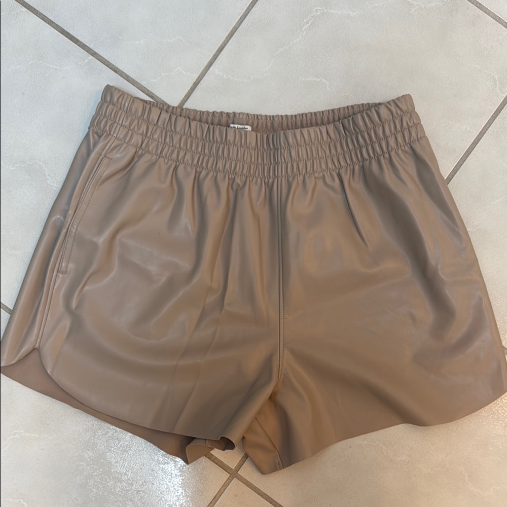 Abercrombie & Fitch Brown Leather Shorts